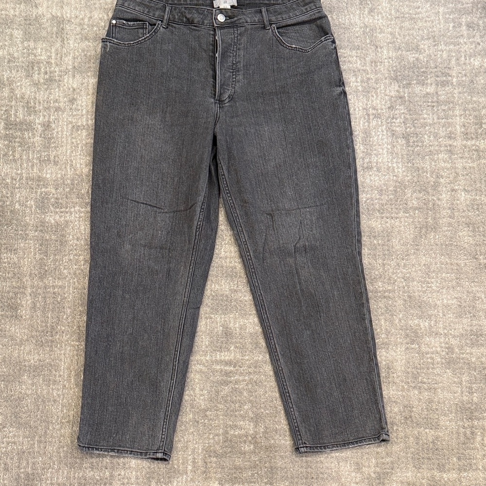 H&M Faded Black / Gray Straight Leg Jeans